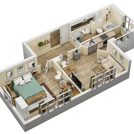 Ferienwohnung Gemuetliches Refugium Am Bahnhof - Perfekt Zum Erkunden Der Saechsischen Schweiz Sebnitz Exterior foto